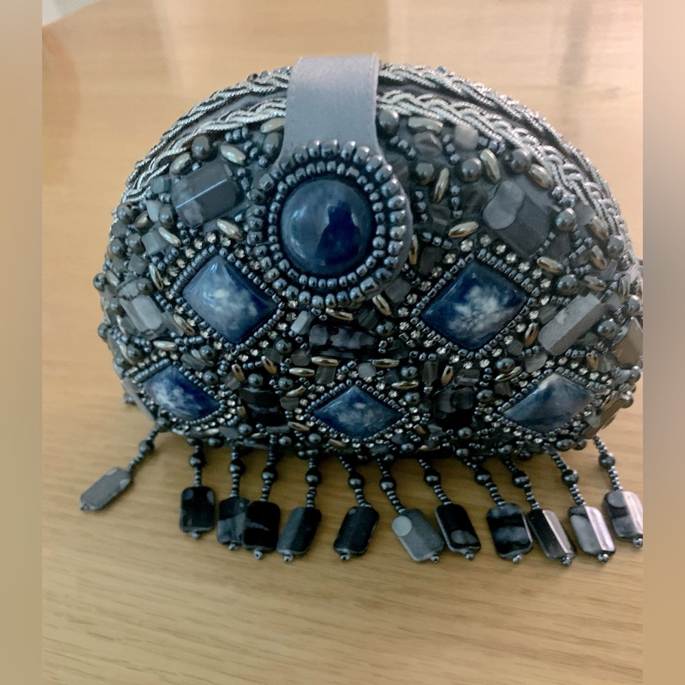 Expressions NYC Blue/Grey Clutch